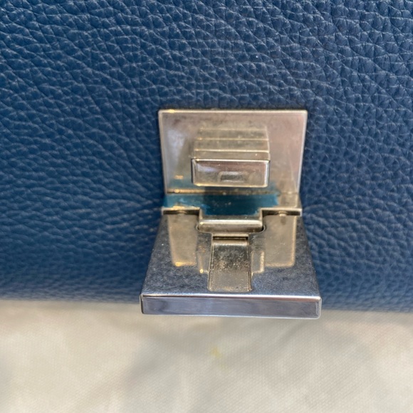 Celine Navy Medium Trapeze Bag - Picture 9 of 11